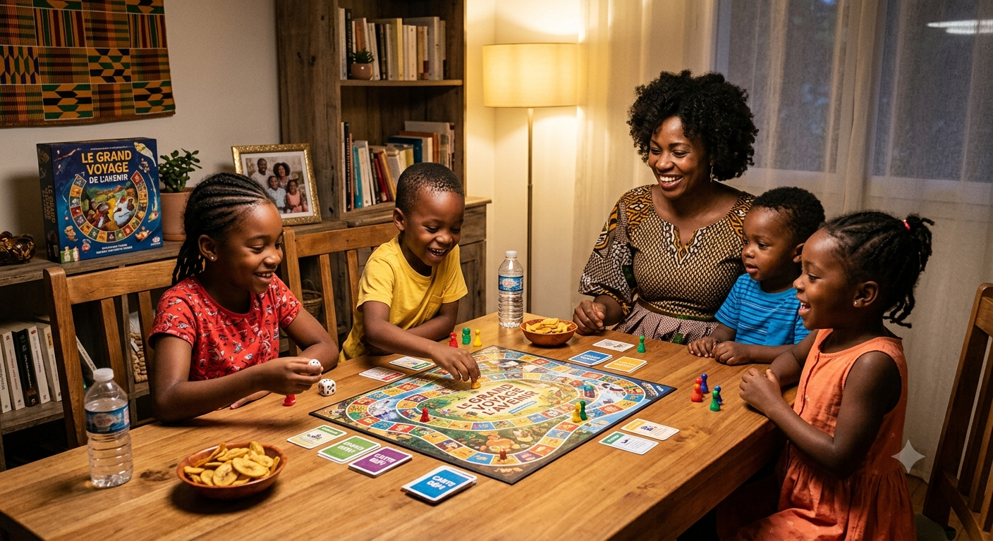 apprentissage par le jeu, jeux éducatifs, développement de l'enfant, activités vacances enfants, créativité enfant, jeux de société, école à Brazzaville, complexe scolaire Les Petits Savants.